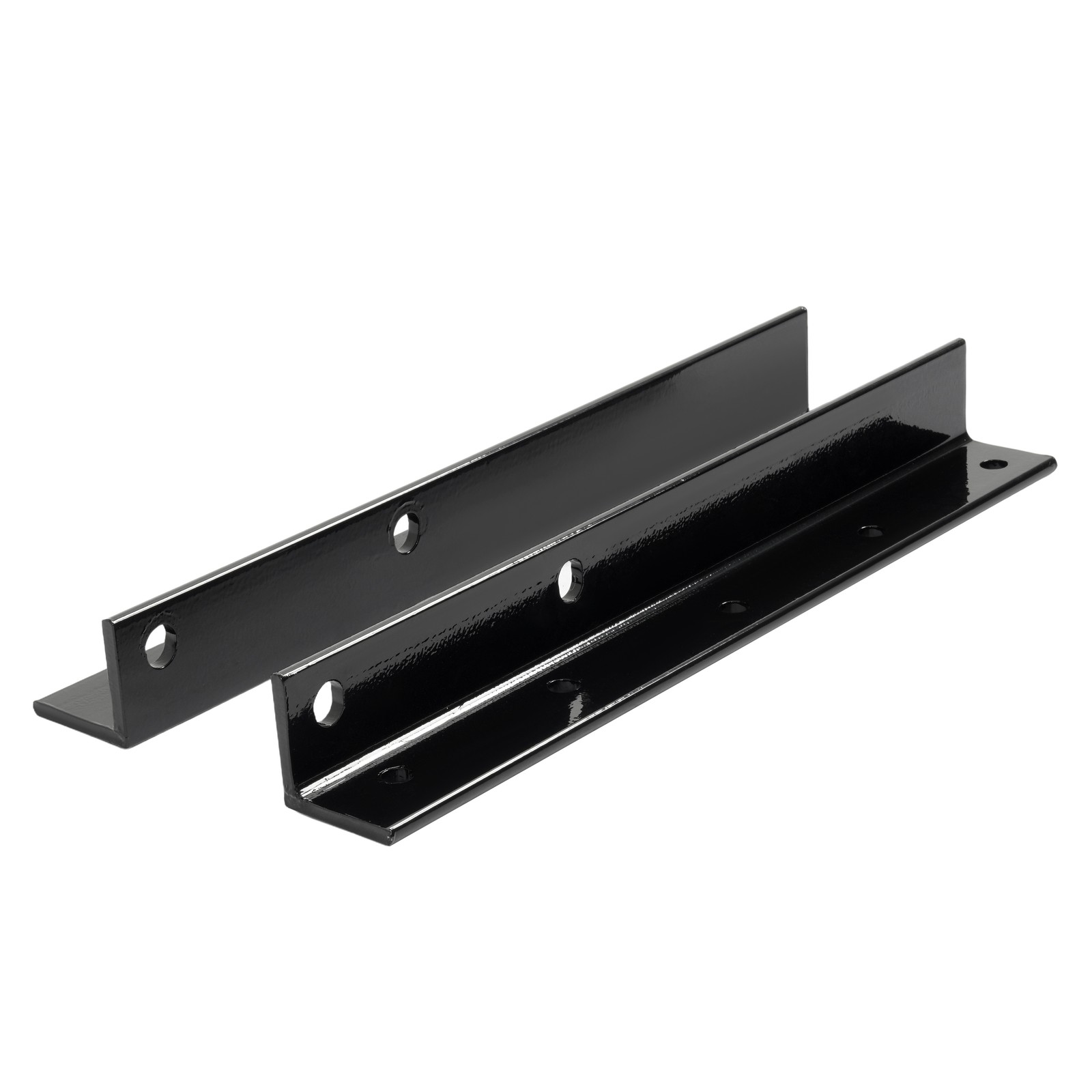 2pcs Black Battery Box Mounting Brackets For Peterbilt 375/378/379/385 1988-2010