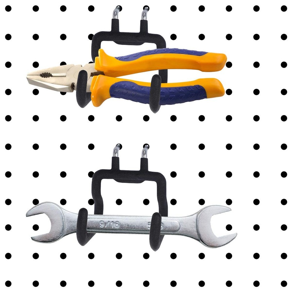 6PCS Pegboard Drill Holder Pegboard Hooks Pegboard Accessories for Tool,Acces...