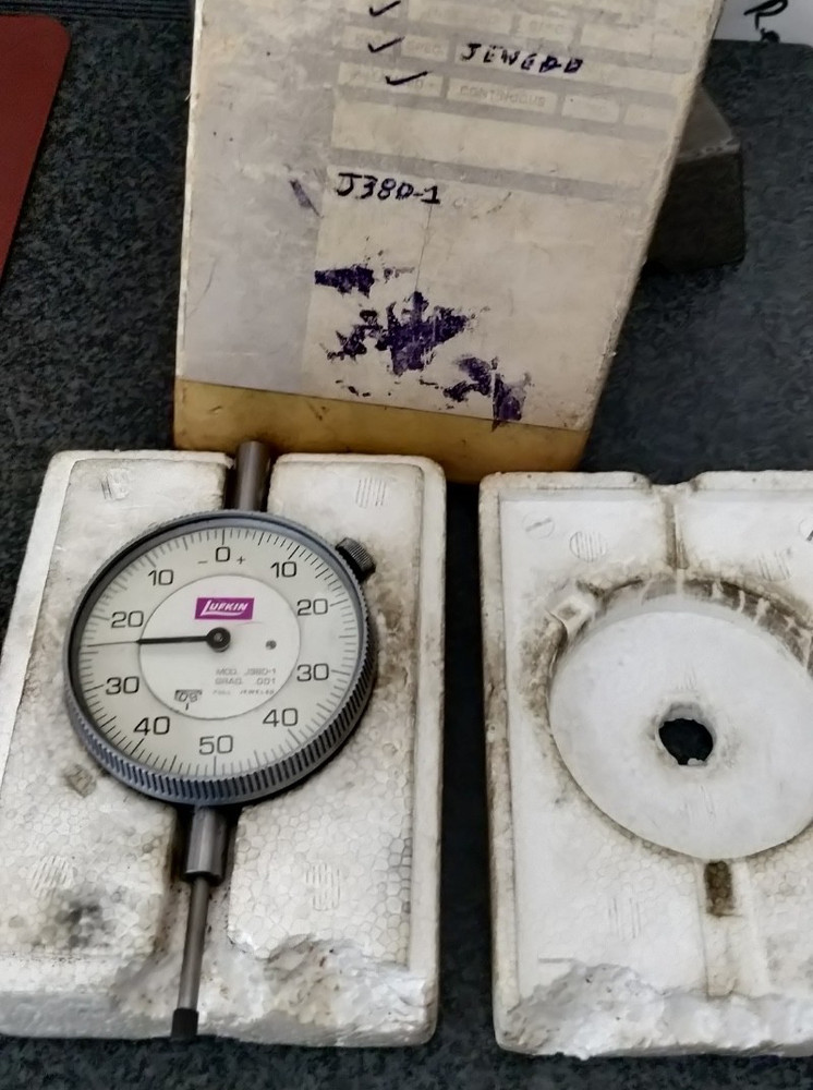 TESTED Dial Indicator: .001"- LUFKIN USA J38D-1  RANGE = 1"