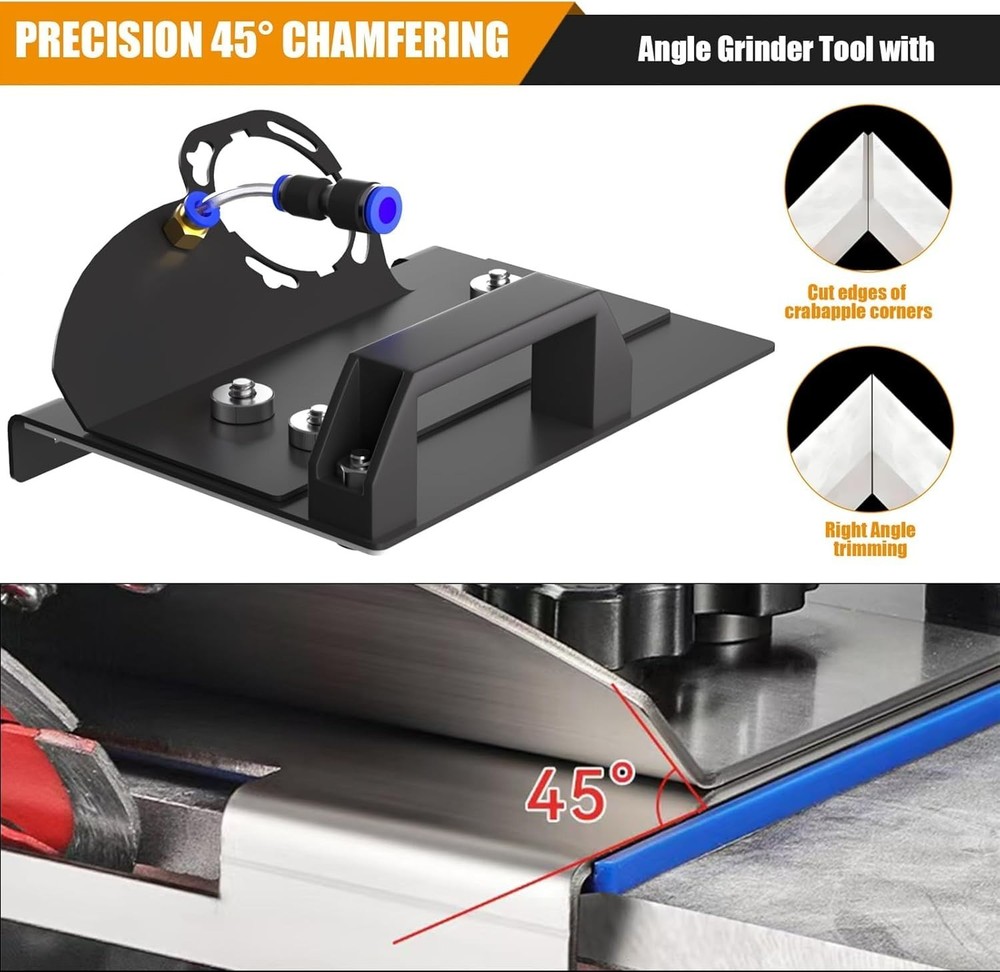 45 Degree Tile chamfering Tool Angle Grinder Stand for 45° Tile Cutting 100-T...