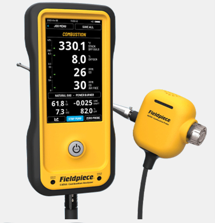 CL FIELDPIECE Combustion Analyzer HC with Wireless Printer CAT85K2