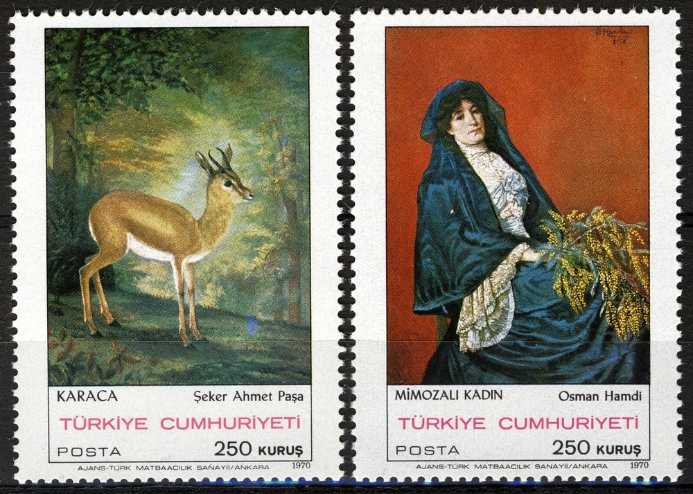 Turkey 1970,Paintings (I) set MNH, Mi 2184-85