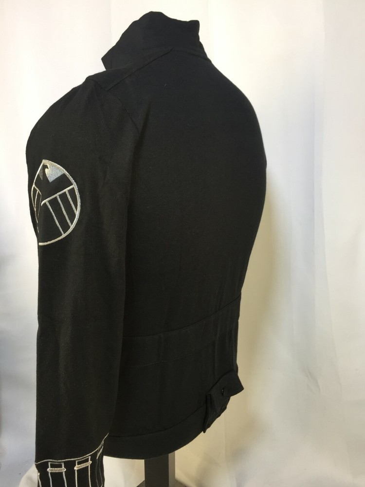 Marvel Black Widow HER UNIVERSE Black Zip-Up Sweatshirt Officially Licensed