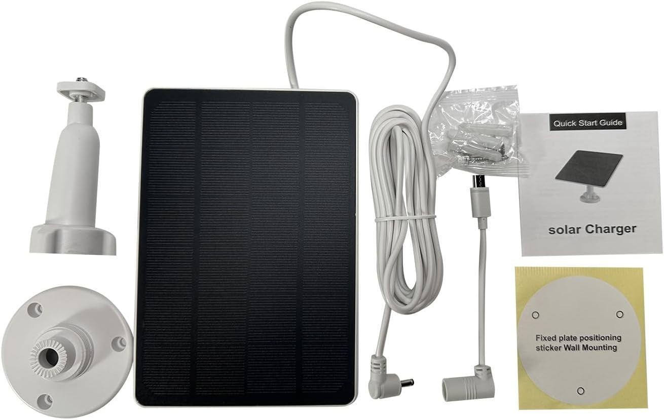 Solar Panel for Ring Camera, 3W Solar Panel Charger