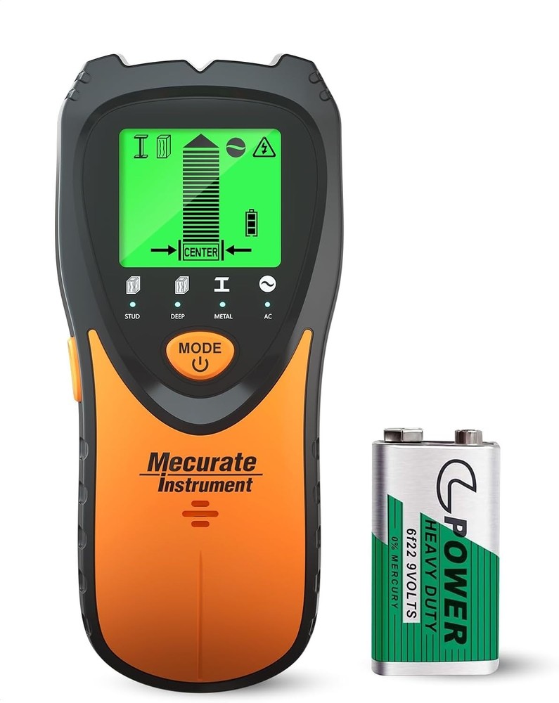 Portable Stud Finder with LCD Display & Intuitive Controls for Easy Scanning