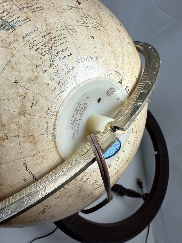 Replogle 12 Inch World Classic Series Light Up Illuminated Globe / Stand Working