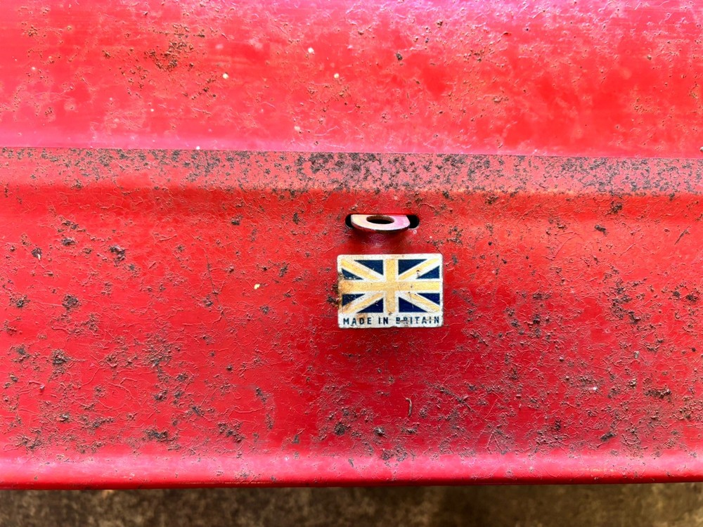 Metal Cantilever Tool Box - Red - Vintage