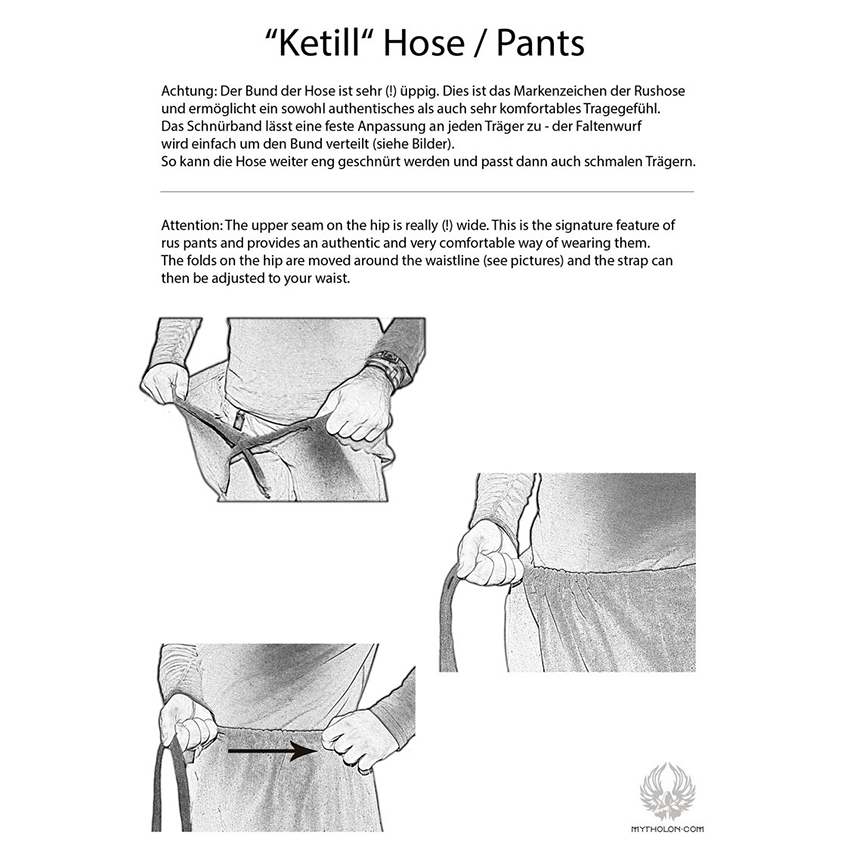 Ketill Canvas Pants, Medieval Cotton Pants, Viking Pants, Ren Fair Clothing