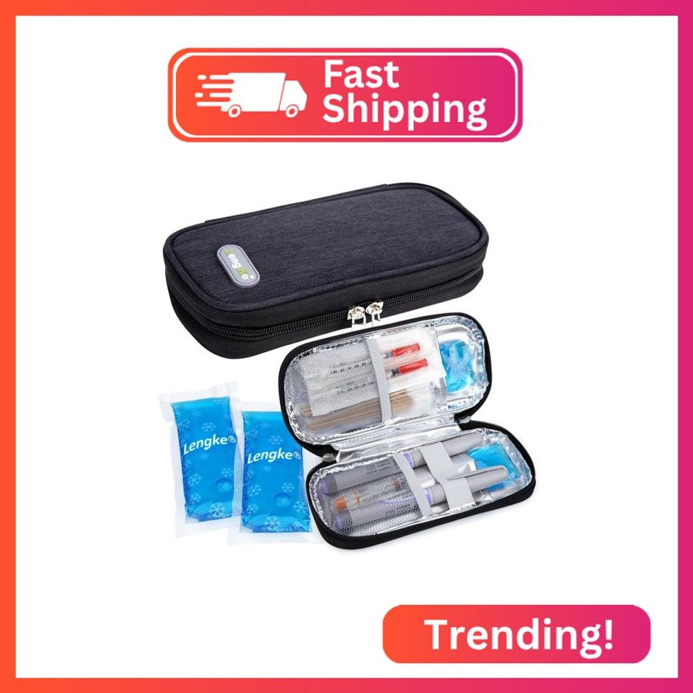 YOUSHARES Insulin Cooler Travel Case - Diabetic Case Insulated Organizer Portabl