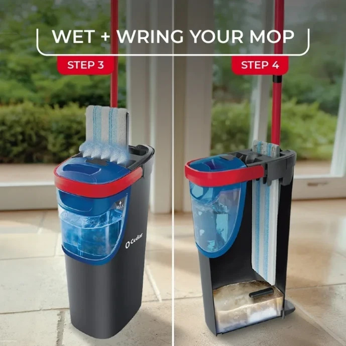 O-Cedar H2prO Microfiber Flat Mop System - New