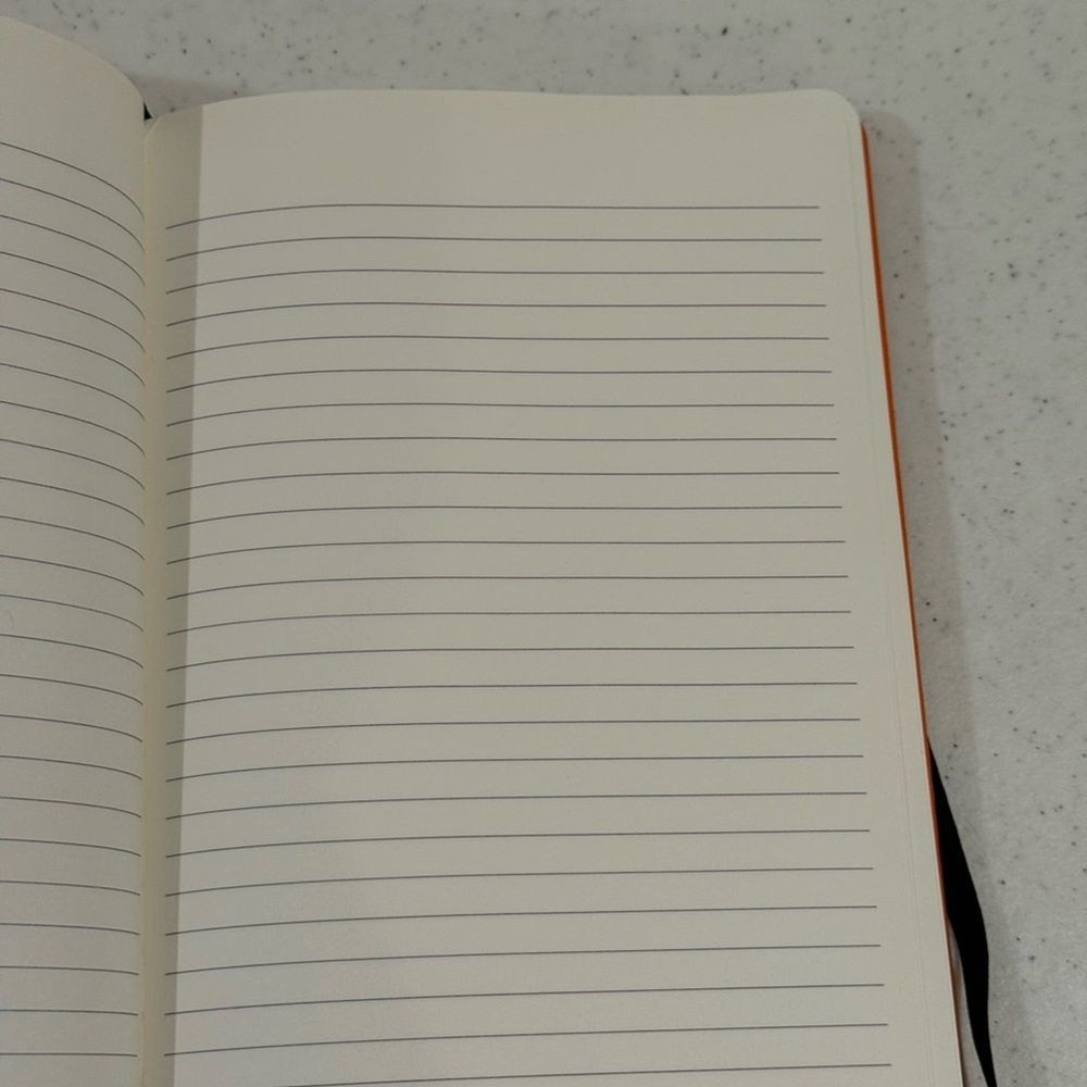 NEW Hunter Orange Casebound Notebook w/ 176 Lined Pages