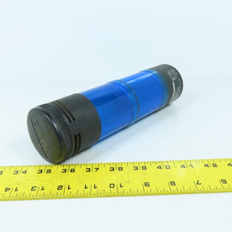 Eaton Cutler Hammer E26BFV2 SerA2 Blue Flashing Warning Stacklight 24V AC/DC