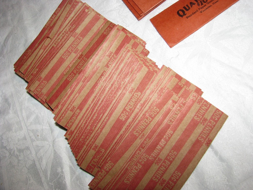 Vintage Assorted Group of Paper Coin Rollers