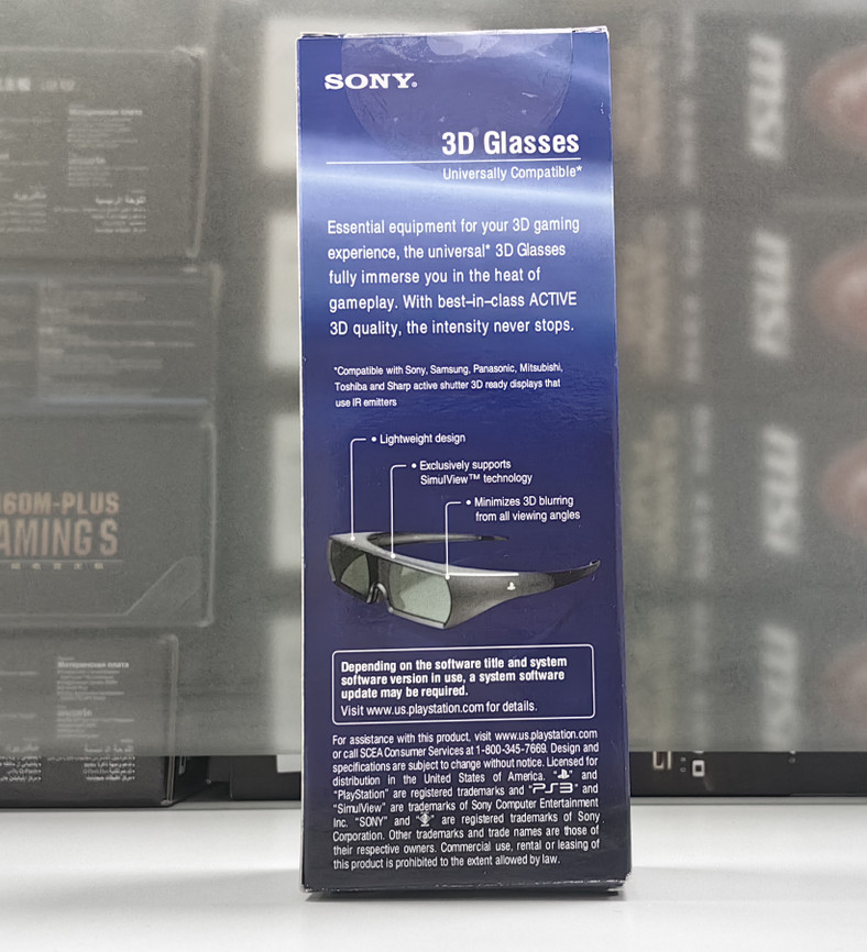 Sony Active 3D Rechargeable Glasses for PS3 Playstation 3 3D TV CECH-ZEG1U