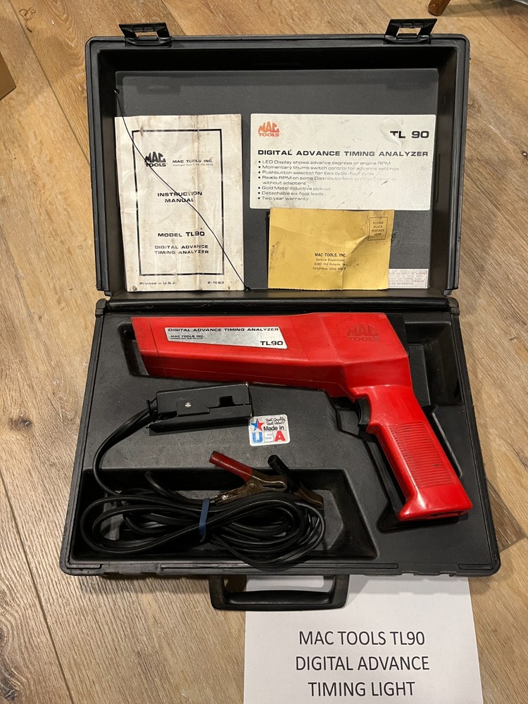 MAC TOOLS TL90 DIGITAL ADVANCE TIMING LIGHT ANALYZER KIT