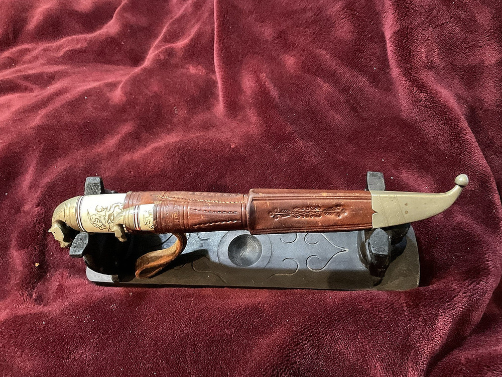 Horsehead Double Puuko Knife, rare handle