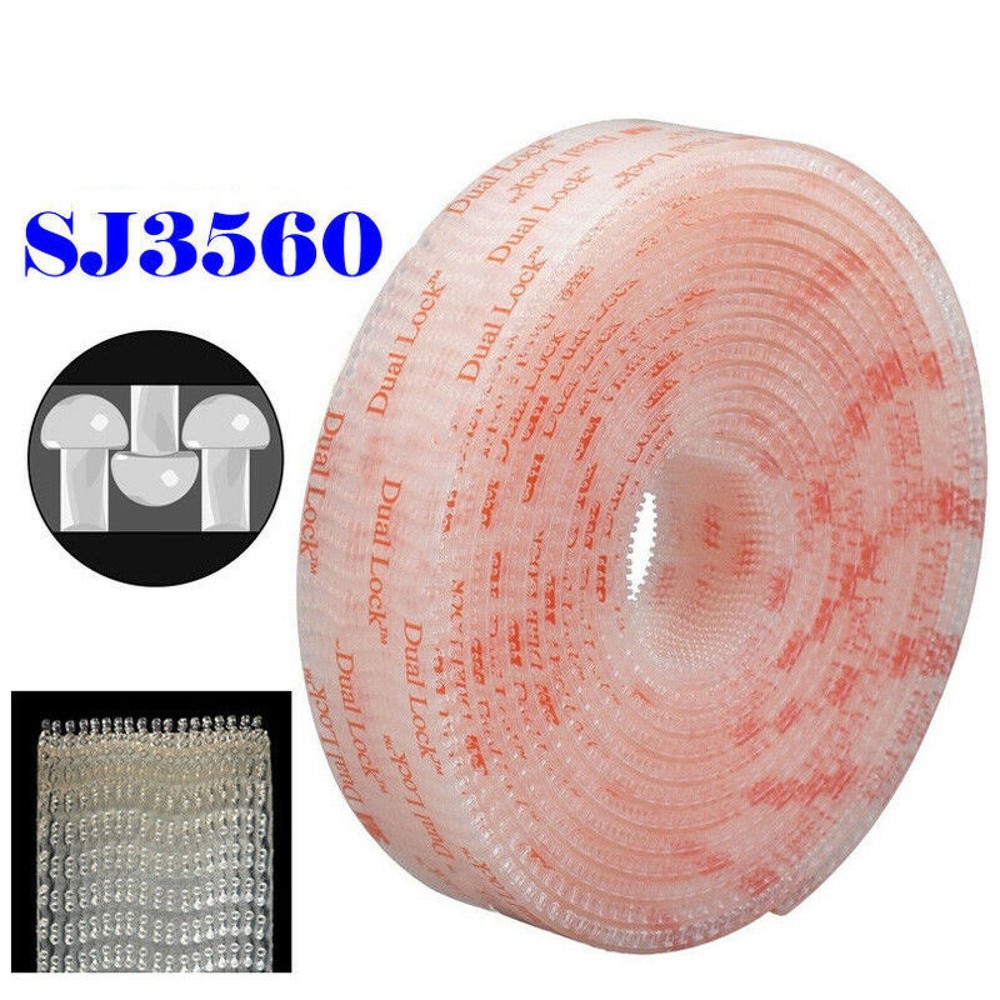 Dual Lock CLEAR SJ3560 Reclosable Multi Purpose Fastener EXTREMELY STRONG