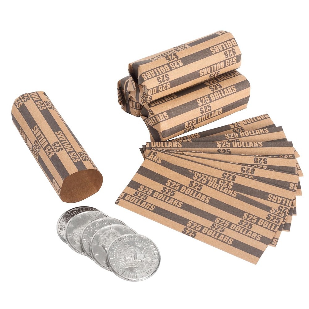 Dollar Coin Wrappers Dollars Only Flat Dollar Rolls 110PCS