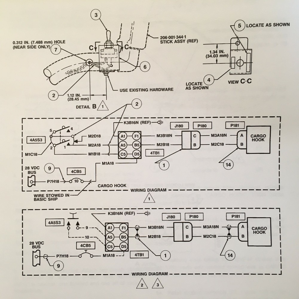 Bell 206L Cargo Hook Kits Service Instruction Manual