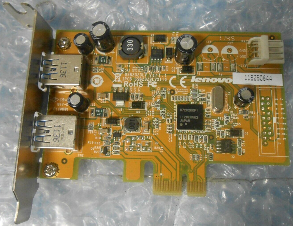 03T7031 - Genuine Lenovo Low Profile USB 3.0 PCI-E Controller Card