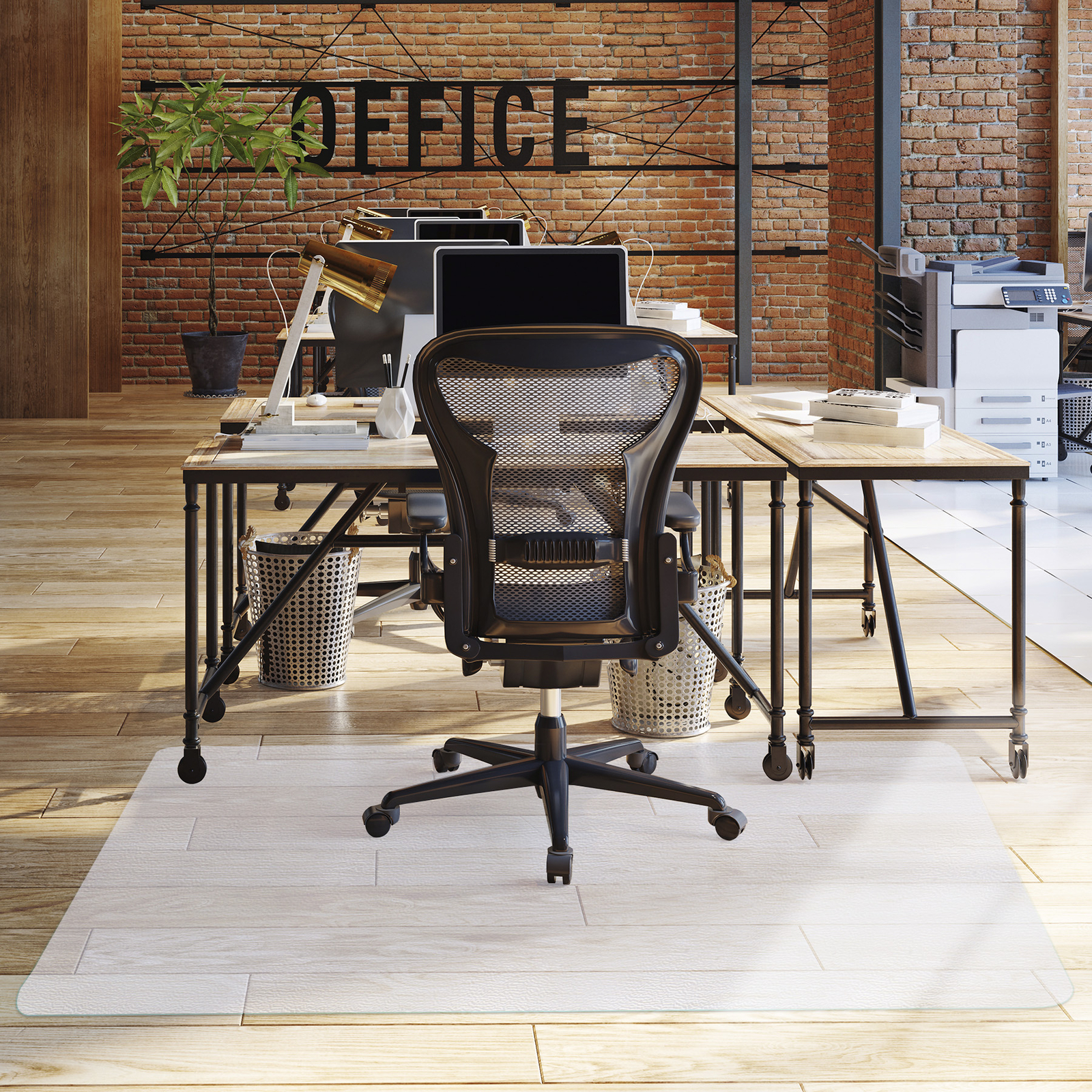 Office Chair Mat for Carpet Hardwood Floor/Tile Floor 46"x60" for Rolling Chairs