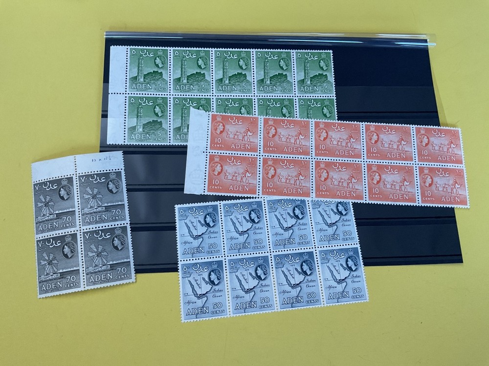 Aden mint never hinged blocks stamps    B1022