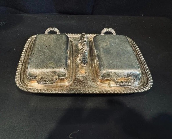 Vintage 5 PC Serving Tray - Extra Heavy - Silverplate