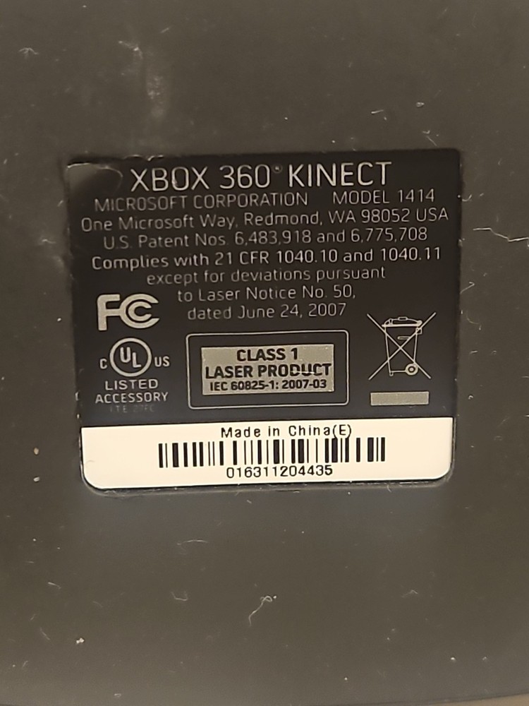 Microsoft Xbox 360 Genuine Kinect Sensor 1414. Tested & Works!