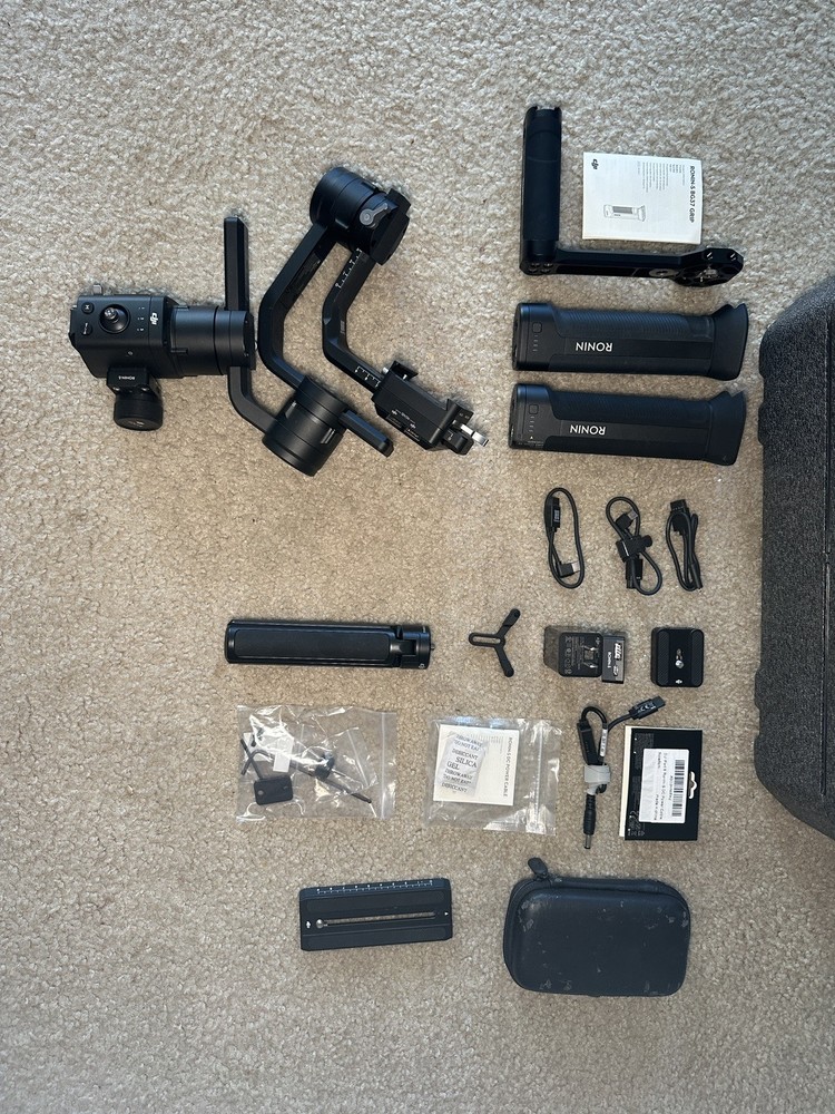 DJI Ronin-S Gimbal Stabilizer w Case 2 Batteries SmallRig Handle Remote Focus