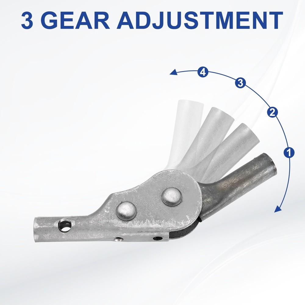 2Pcs Adjustable Sofa Hinge, 125 Degree Slanted 3 Gear Support Joint for Sofa