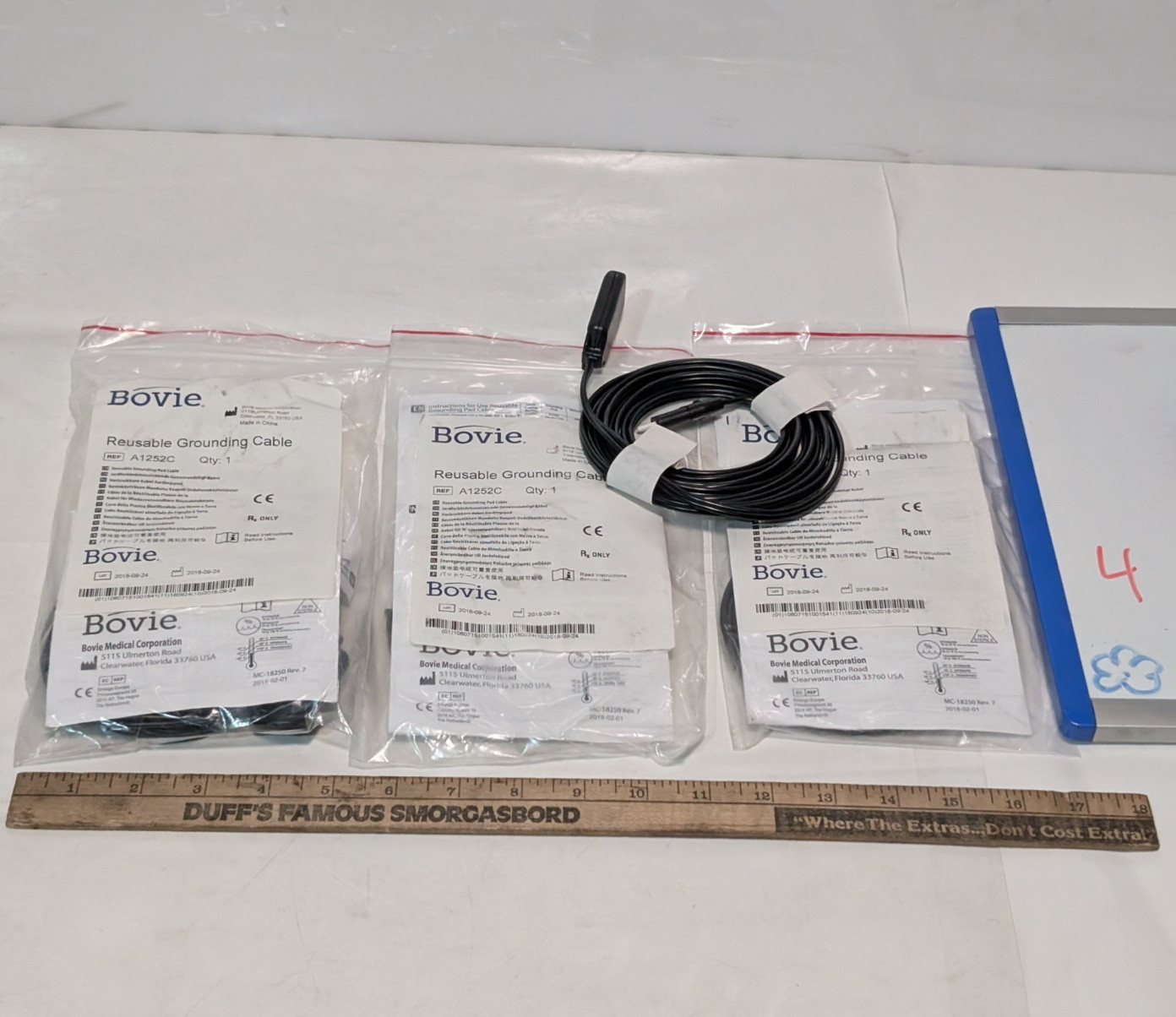 Bovie Medical Corporation A1252C Reusable Grounding Cable for Return Electrode