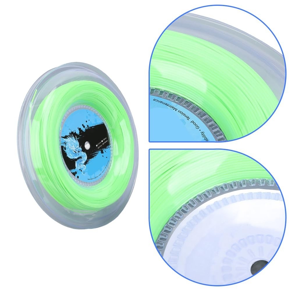 Tennis String, String Set and 200m Reel Polyester, High Elastic Racket 200M f...