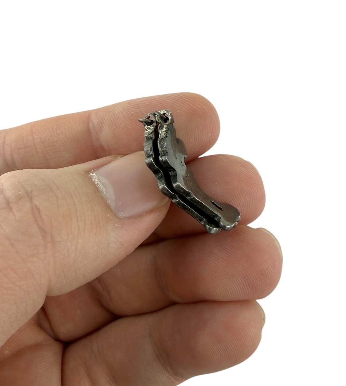 Vintage Mickey Mouse Sterling Silver Onyx/Coral Turquoise Ring & 2 Pendants