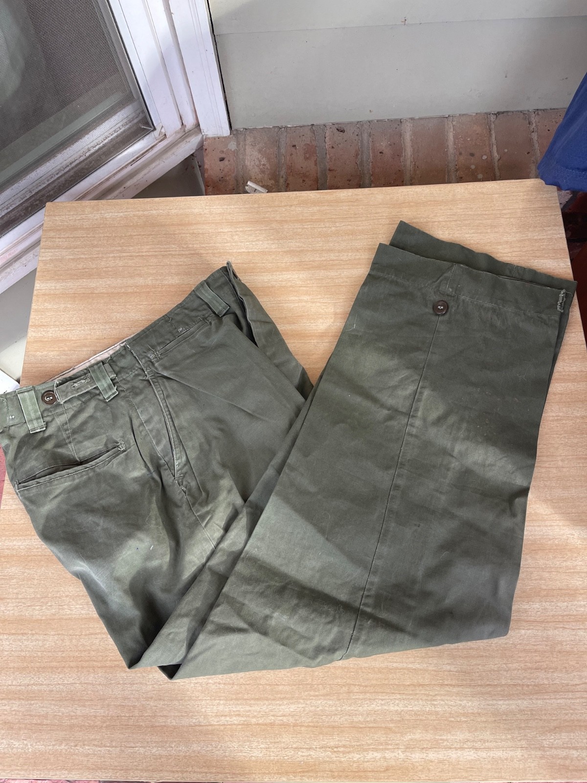 US Korean War M-1945 Field Combat Trousers. NOT M-1951. 30x30. Scarce.