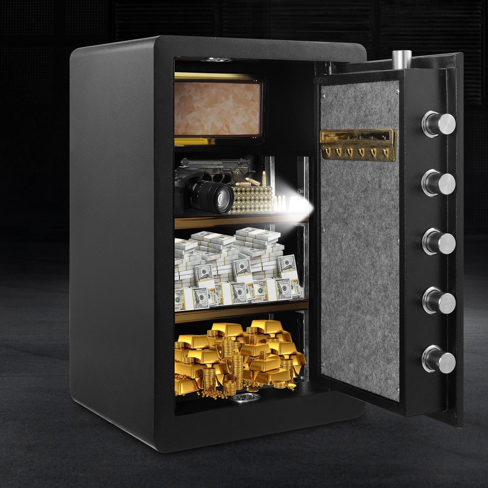 2.6cub/73L Large Safe Box, Digital Keypad Home Security Safe
