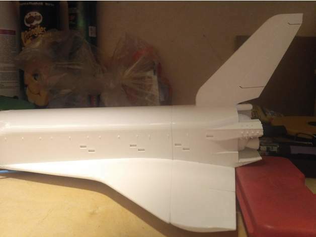 3d printed Buran, USSR space shuttle 182mm