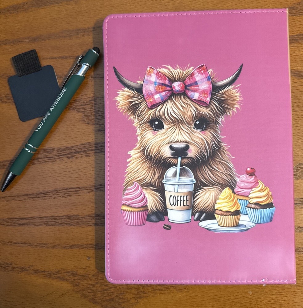 Hand Crafted Cute Cow Journal