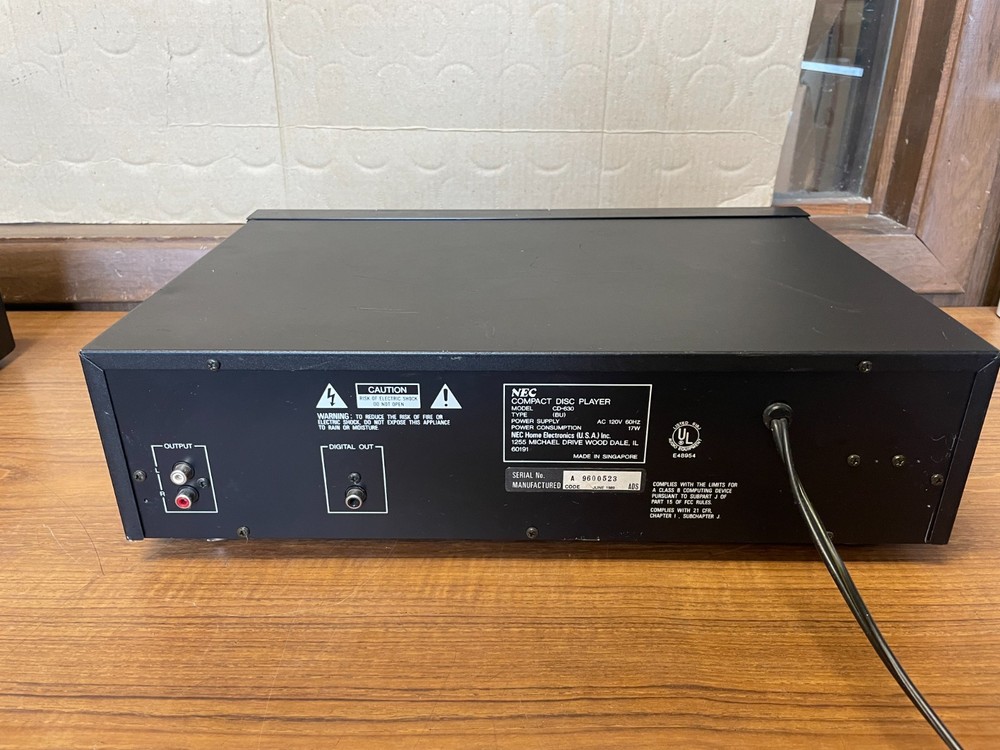 NEC Compact Disc Player CD-630 Black CD Player *