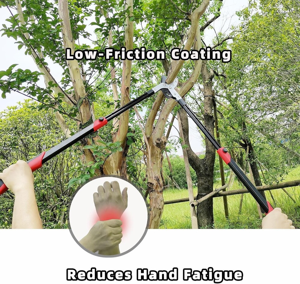 Heavy-Duty Extendable Loppers 28-41" with Compound Action for Effortless Pruning