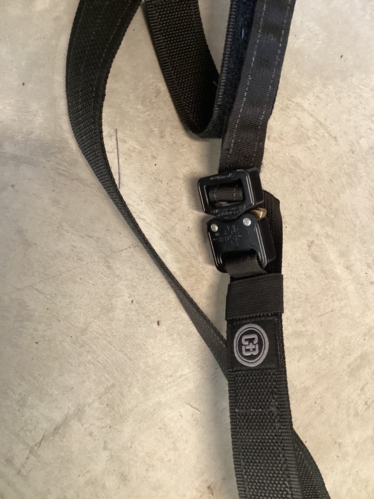 Black tactical belt with Cobra buckle