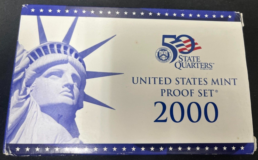 2000 Clad Proof Set U.S. Mint Original Government Packaging with COA