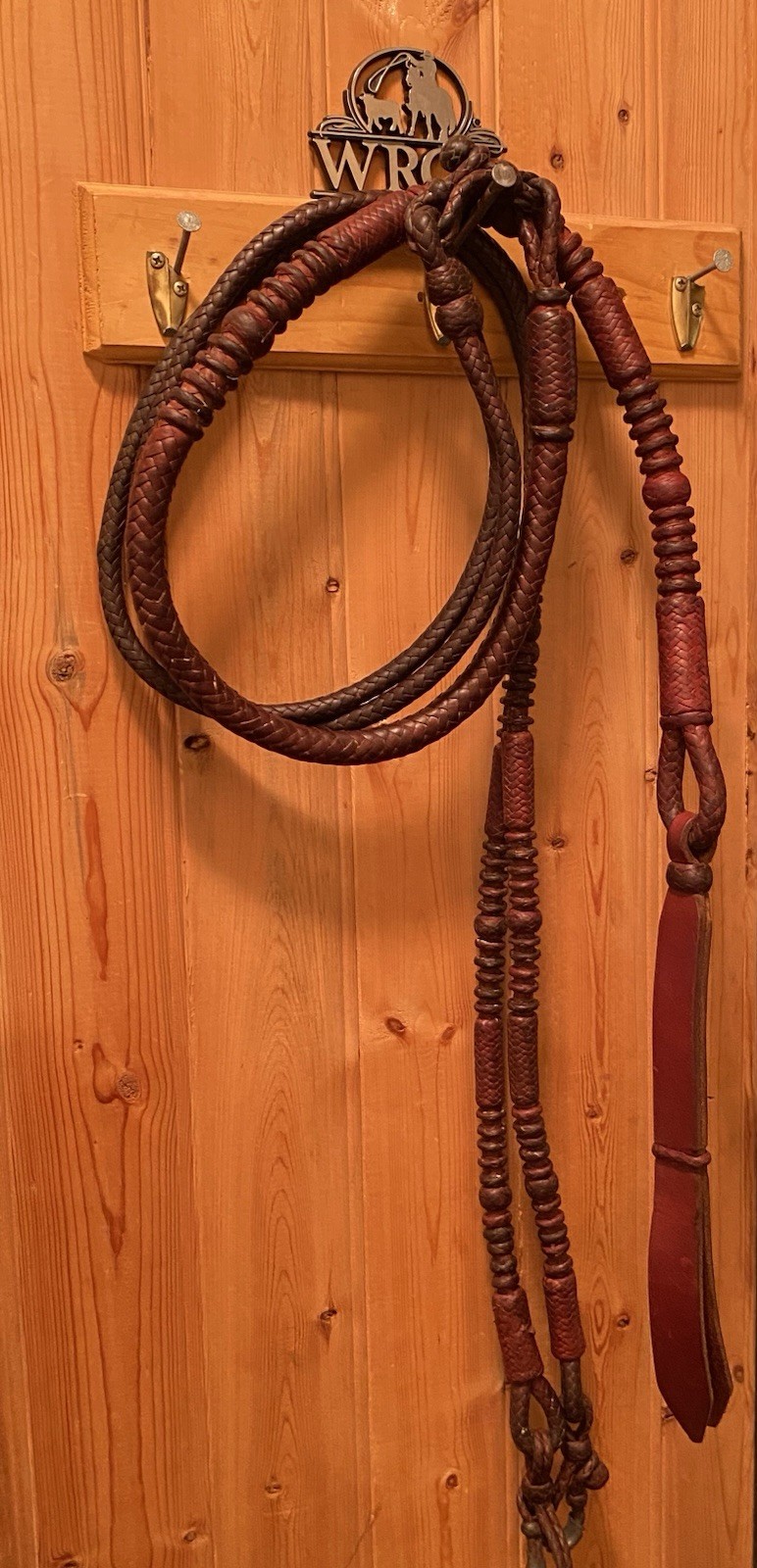 Vintage Handmade Western Romel - Romal Braided Reins California Style Kangaroo?