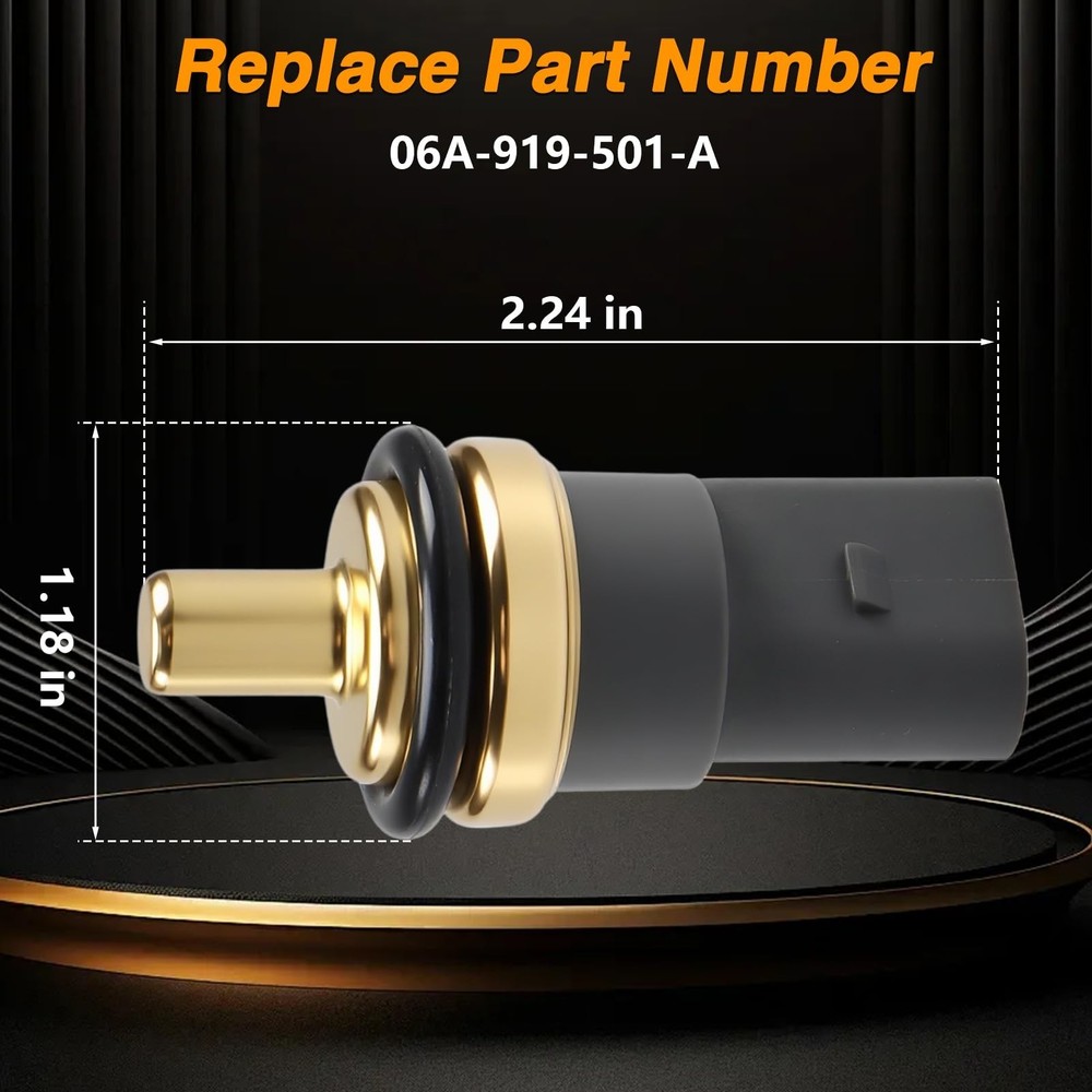 Engine Water Temperature Sensor, ECT Thermo Switch Compatible with Passat Jet...