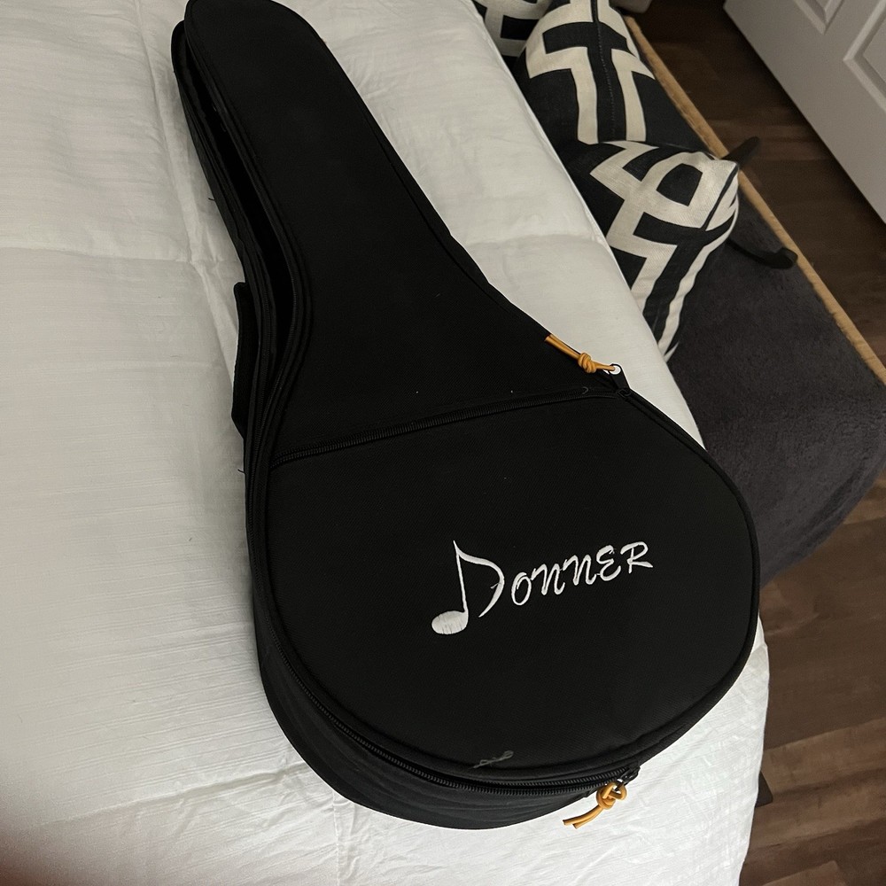 Sunburst Donner Mandolin 8 String Beginner Set with Soft Case & Pick Great Cond