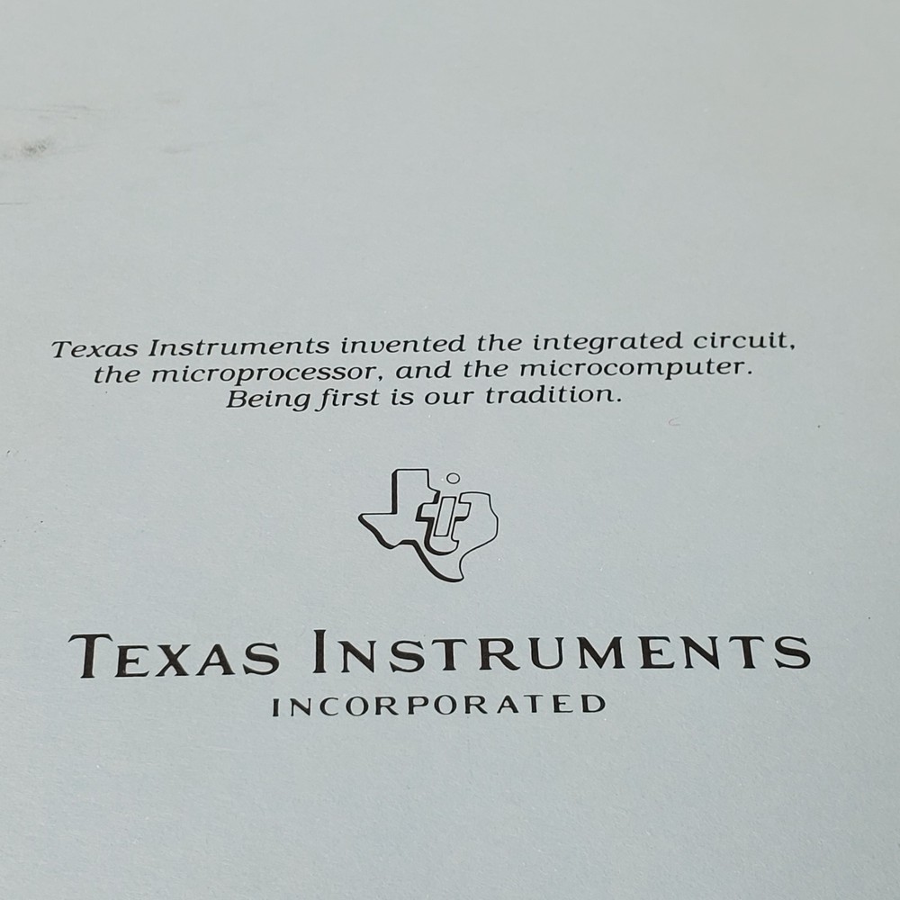 Texas Instruments TI Home Computer PHP1240 Disk Memory System Manual & Addendum