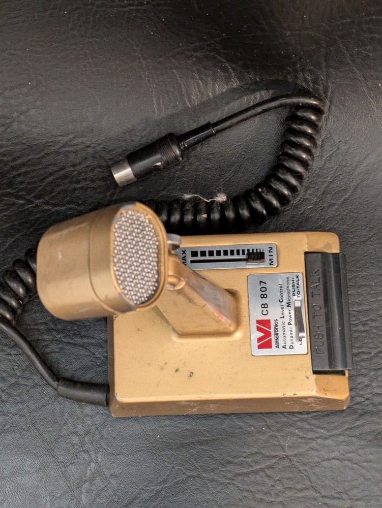 Almotronics Automatic Level Control Ham Radio Microphone CB 807 5 Pin Untested