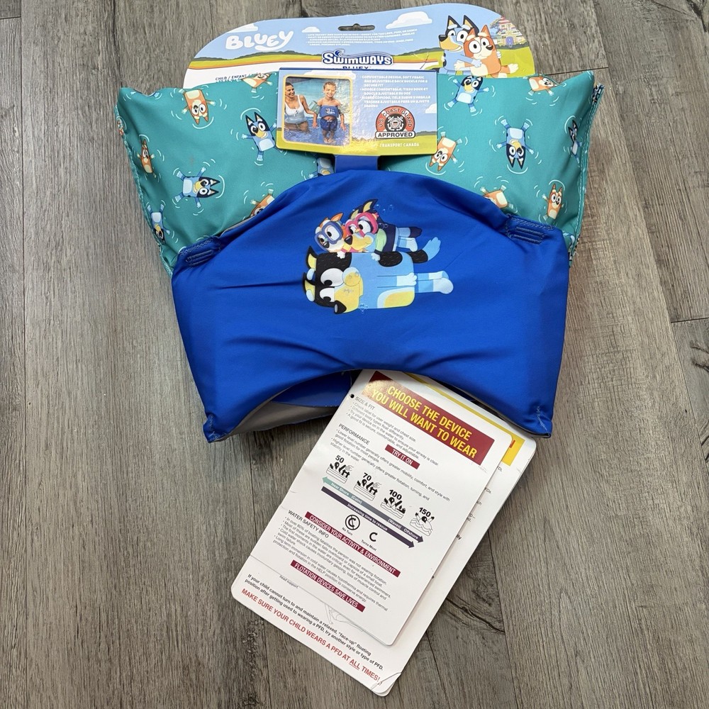 Bluey Puddle Jumper / Life Jacket Swimways Floatie Pool