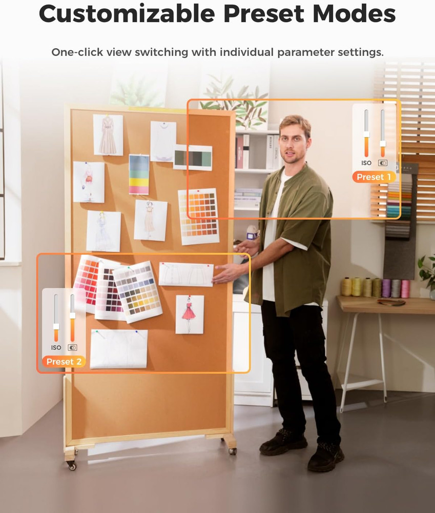 Tiny 2 Lite 4K Webcam for PC, AI Tracking PTZ Streaming Camera with 1/2" Sensor,