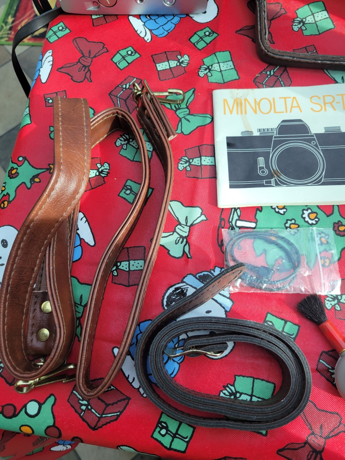 Vintage Minolta SR-T Camera with 2x lens and Vivitar 70-210mm lens