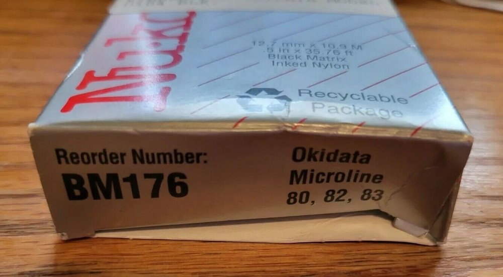 Nukote Okidata Microline Replacement Ribbon BM176